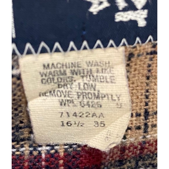 Wrangler mens snap Cowboy/Western cut long tail Button up shirt (16 1/2 - 35) - Picture 9 of 12